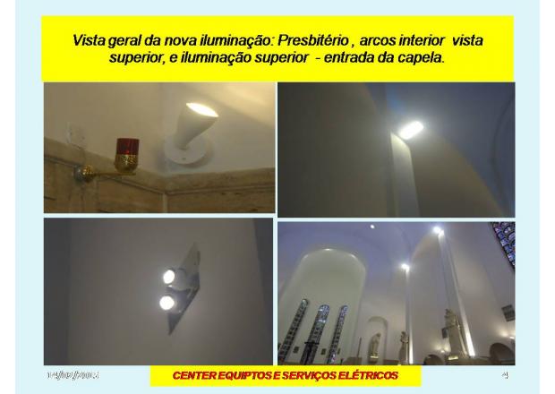 Paróquia Santíssima Trindade - Flamengo -RJ   (Serviços de Instalação e Montagem Nova Iluminação Led